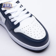 Jordan 1 Low Wolf Grey Midnight Navy 553558-141 Unisex