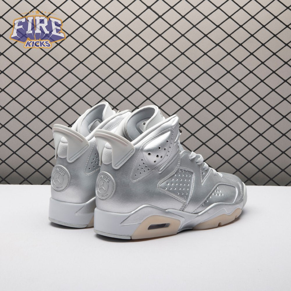 Jordan 6 Retro PSG Paris Saint-Germain Silver IQ5135-001 Men's