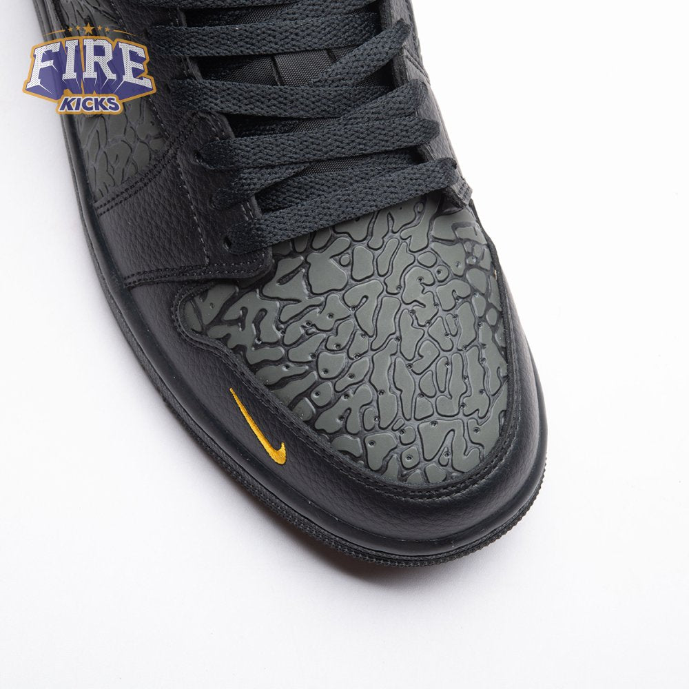 Jordan 1 Low Black Elephant Print IM6568-010 Unisex