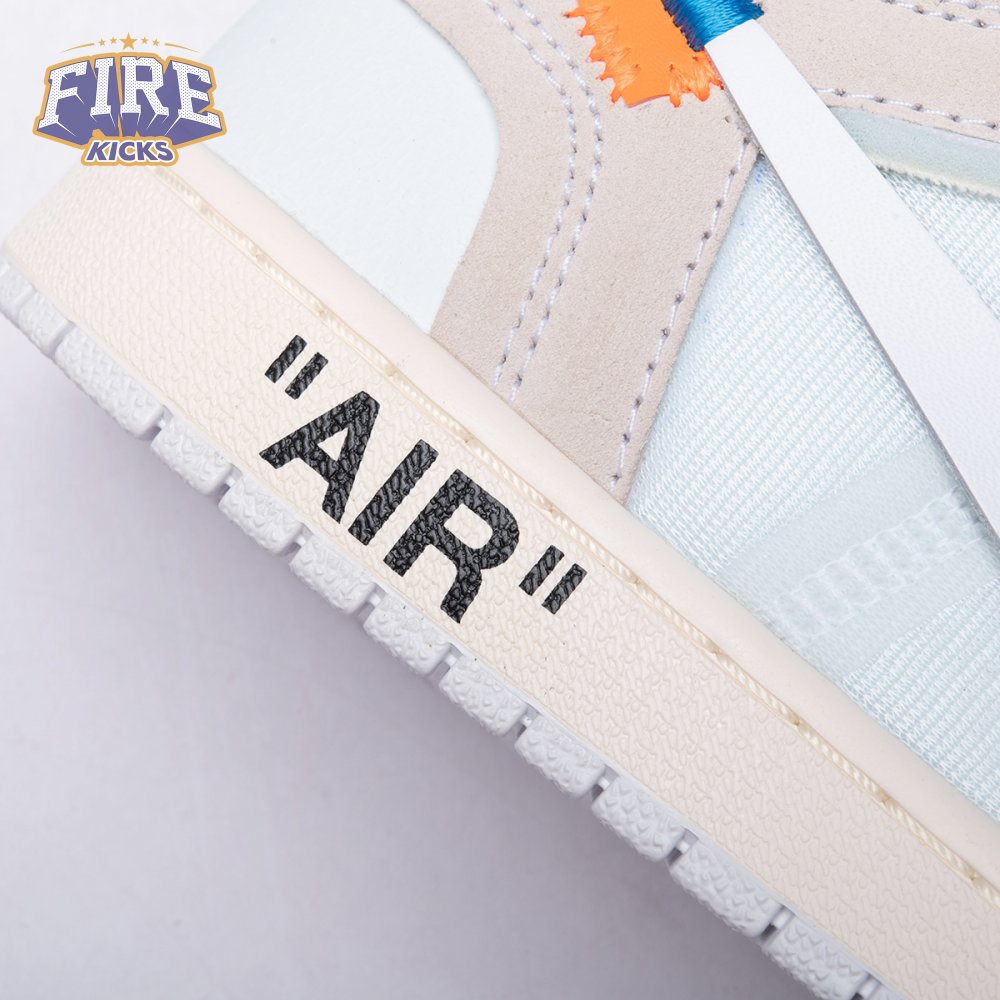 Off-White x Air Jordan 1 Retro High OG BG 'White' 2018 Unisex