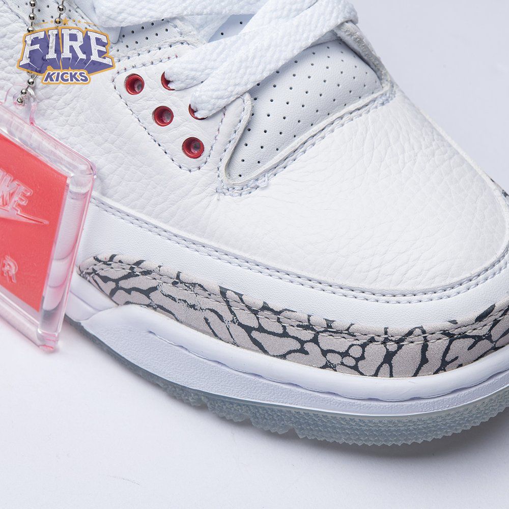 Jordan 3 Retro Free Throw Line White Cement 923096-101 Men's