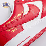 Nike Air Force 1 Low By Virgil Abloh White Red Men's