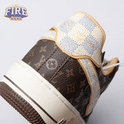Nike Air Force 1 Low Monogram Brown Damier Azur Unisex