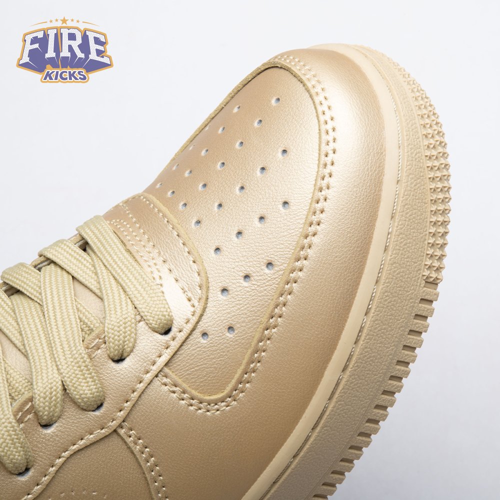 Off-White x Nike Air Force 1 07 Low Metal Gold OW Silver DX1419-900 Unisex
