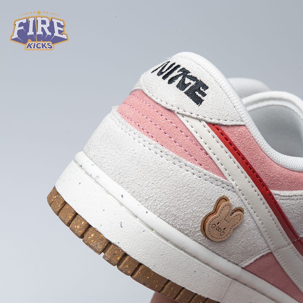 Nike SB Dunk Low SE 85 Double Swoosh Sail Red Pink DO9457-110 Women's