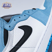 Jordan 1 Retro High White University Blue Black Unisex
