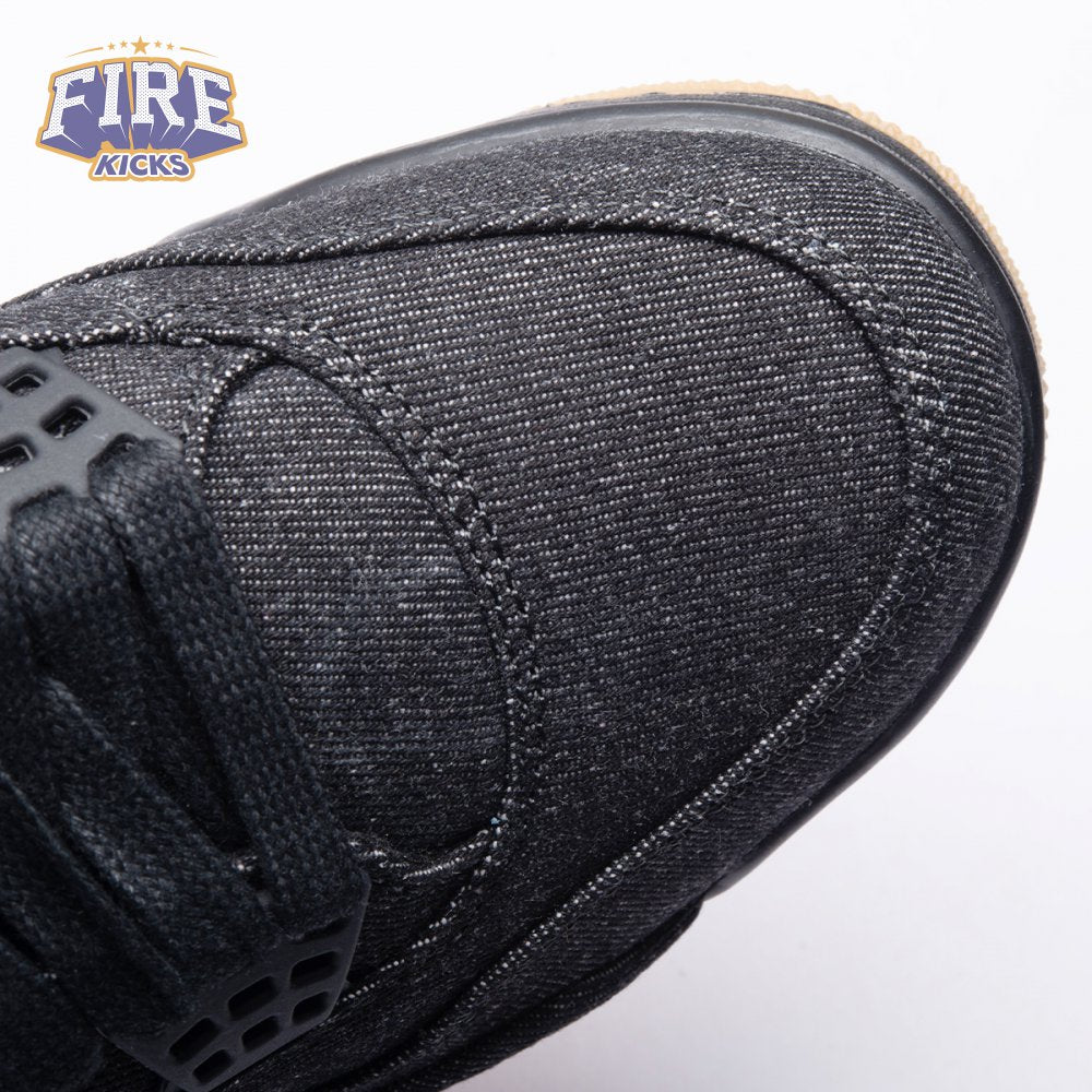 Jordan 4 Retro Levi's Black Men's