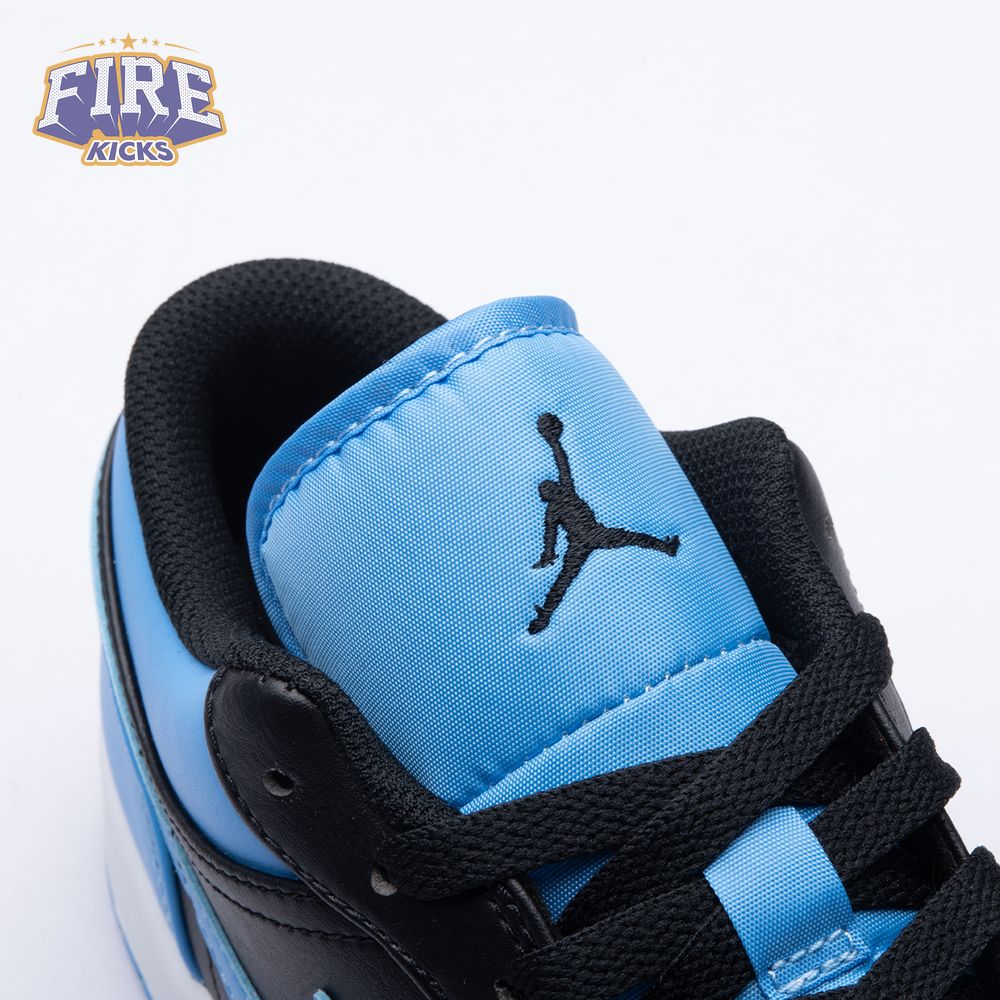 Jordan 1 Low Black University Blue 553558-041 Unisex