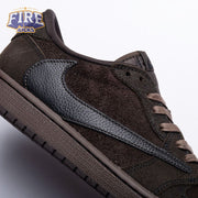 Travis Scott x Air Jordan 1 Low OG Velvet Brown DM7866-202 Unisex