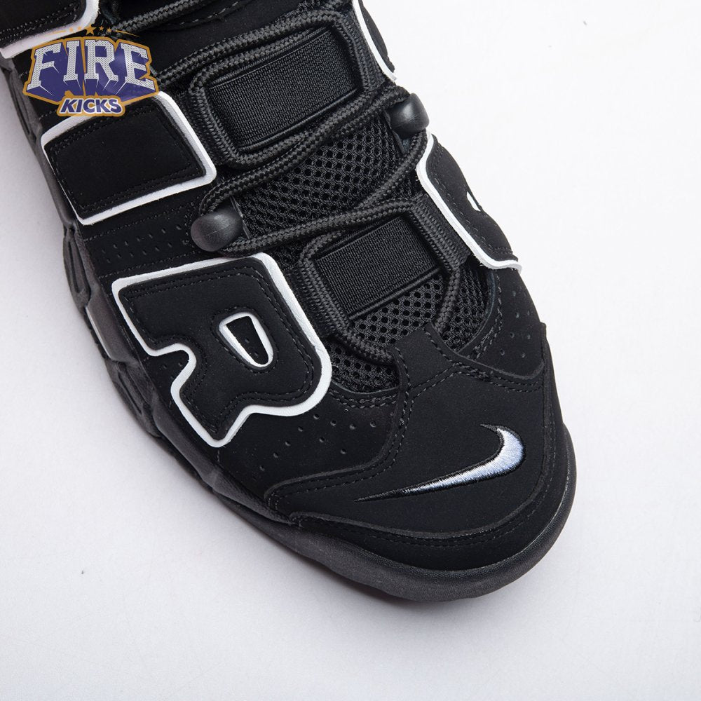 Nike Air More Uptempo Black White 414962-002 Unisex