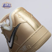 Off-White x Nike Air Force 1 07 Low Metal Gold OW Silver DX1419-900 Unisex