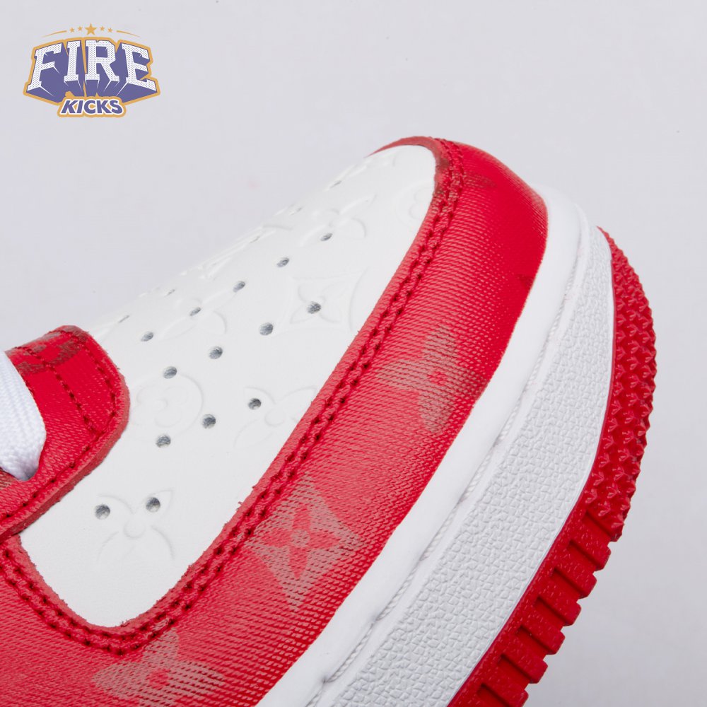 Nike Air Force 1 Low By Virgil Abloh White Red Men's