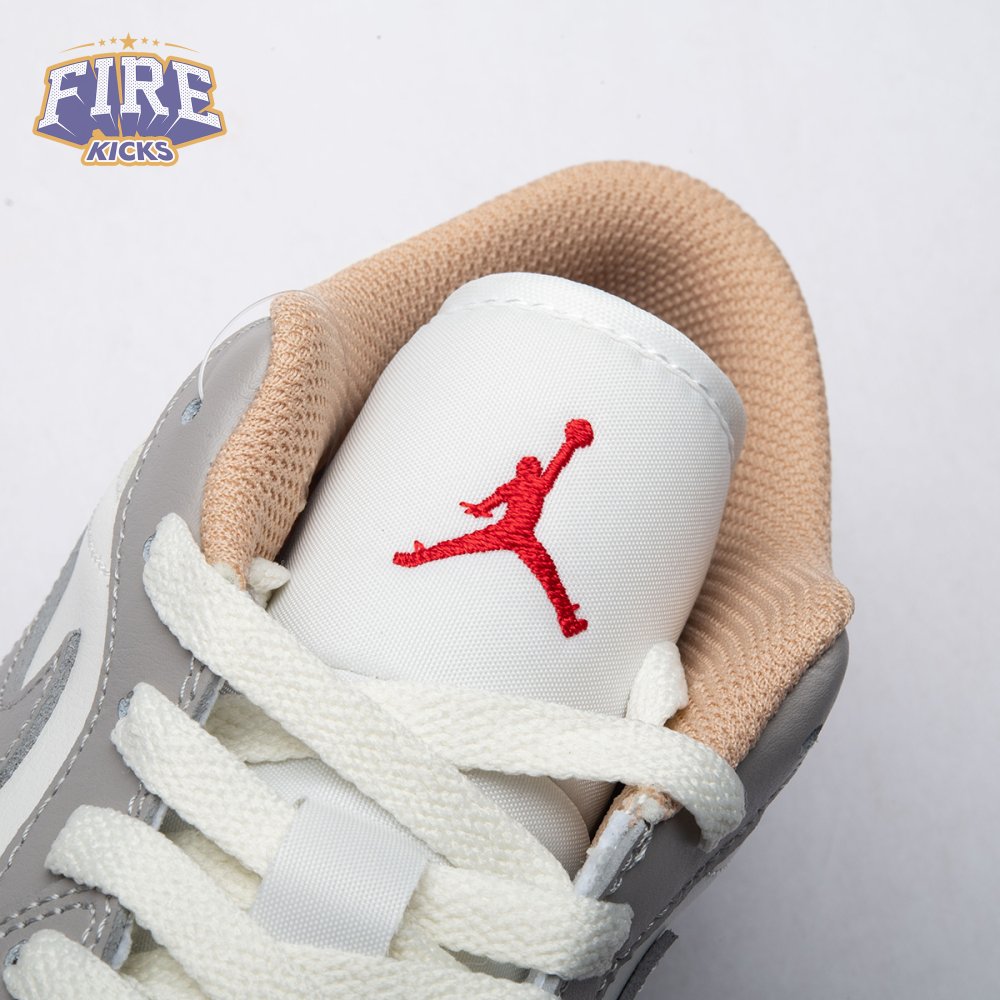 Jordan 1 Low Sail College Grey Rattan 553558-169 Unisex