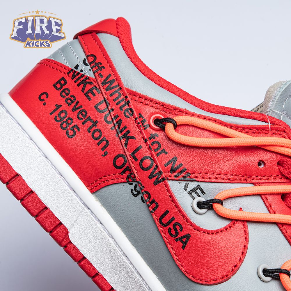 Off-White x Dunk Low 'University Red' Men's