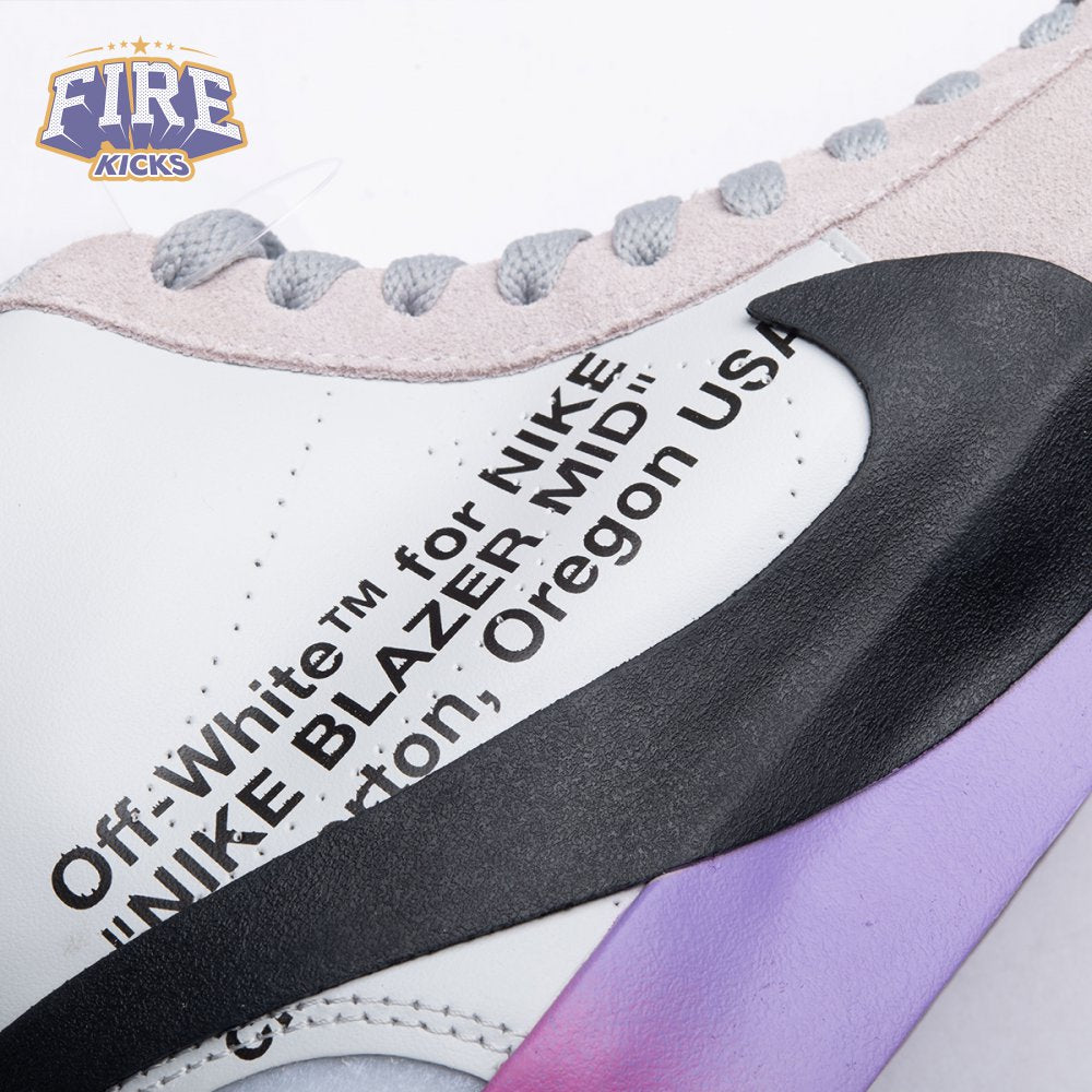 Nike Blazer Mid Off-White Wolf Grey Serena Queen AA3832-002 Unisex