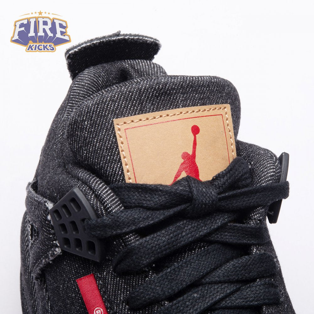 Jordan 4 Retro Levi's Black Men's