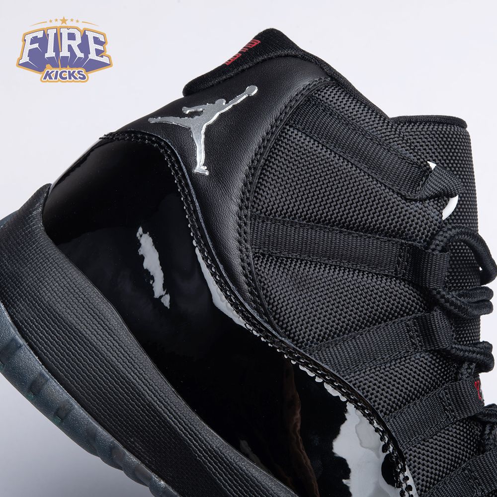 Air Jordan 11 "Black Red Grey" Men's