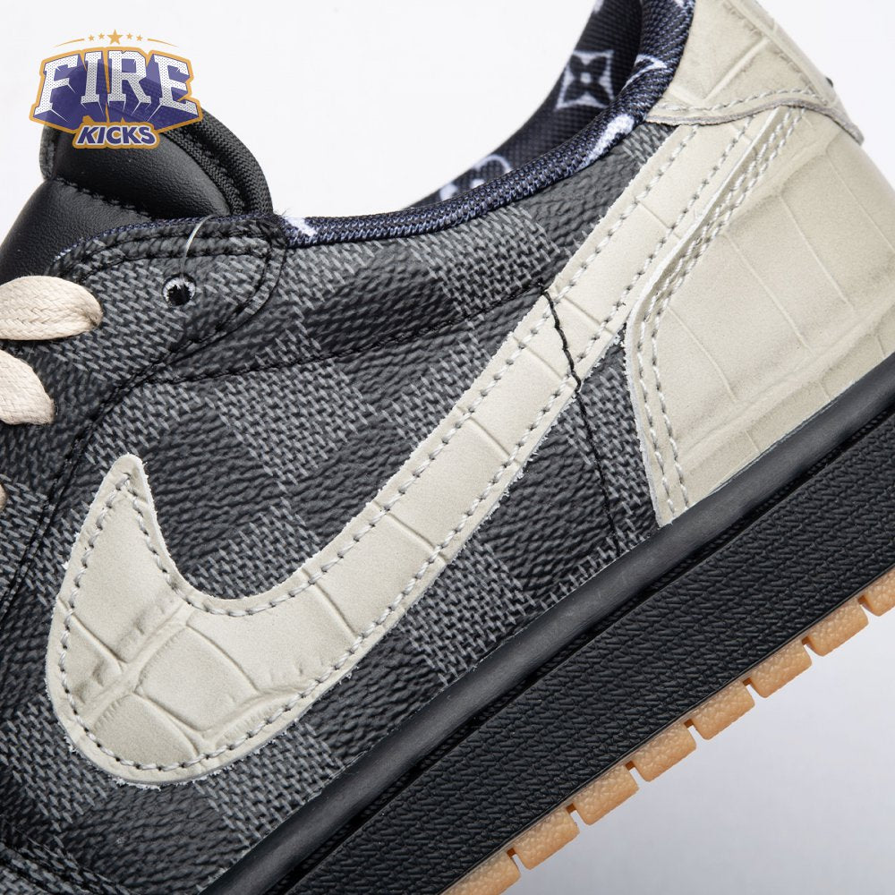 Jordan 1 Low x VL Grey and Black DZ2505-001 Men's