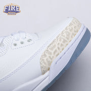 Jordan 3 Retro Pure White 136064-111 Unisex