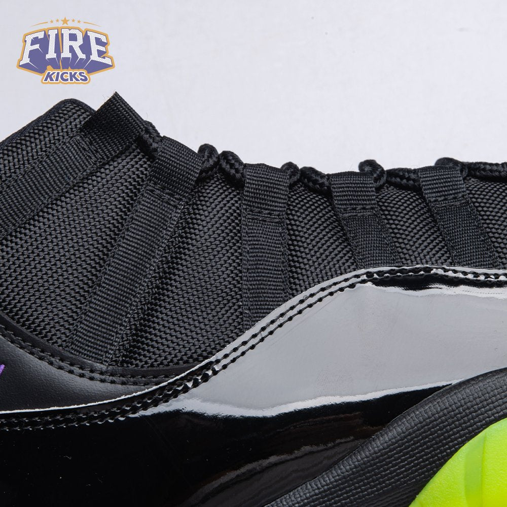 Air Jordan 11 GS Black Barely Volt Men's