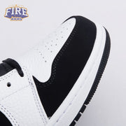 Air Jordan 1 Mid White Black Unisex