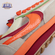Nike LD Waffle CLOT Kiss of Death Net Orange Blaze DH1347-100 Unisex