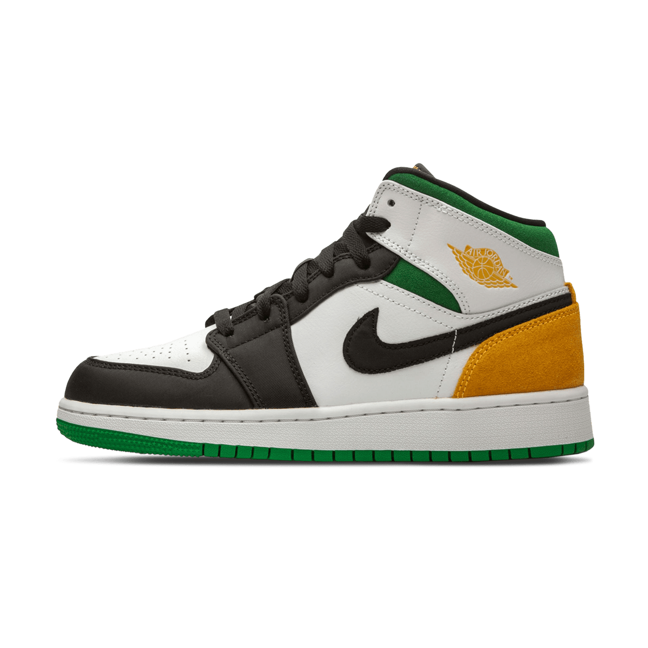 Air Jordan 1 Mid 'Laser Orange Lucky Green'