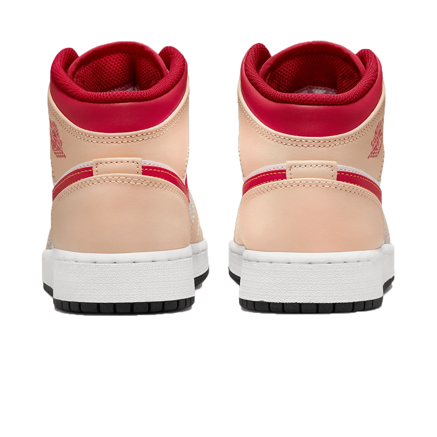 Air Jordan 1 Mid 'Light Curry Cardinal Red'