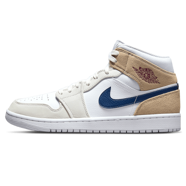 Air Jordan 1 Mid 'Tan Suede Navy'
